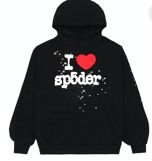I Luv Sp5der Black Hoodie