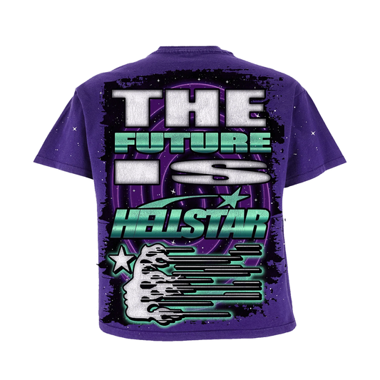 Hellstar Goggles T-Shirt "Purple" 100% authentic