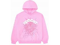 Sp5der hoodie web pink